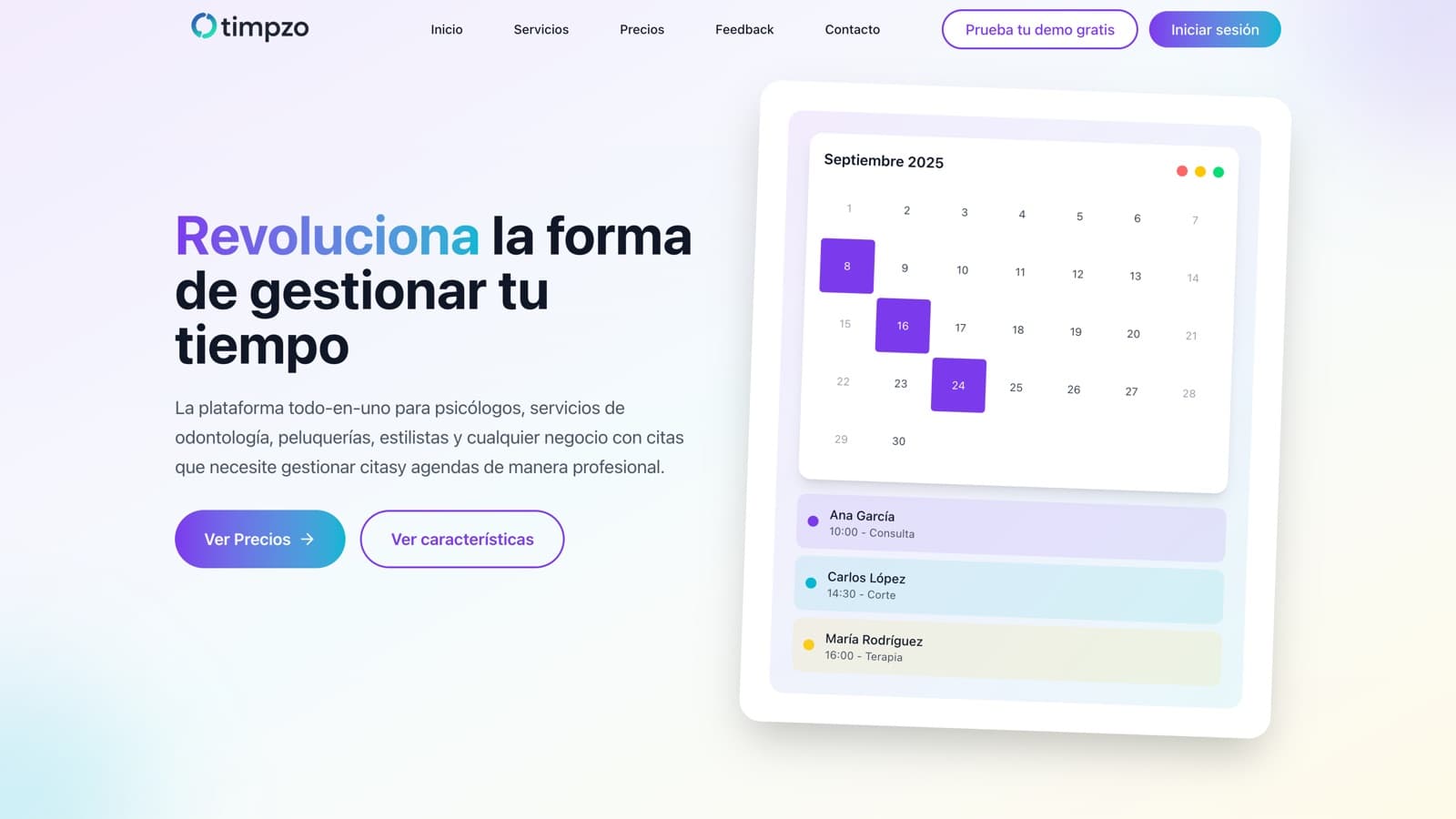 Timpzo project screenshot